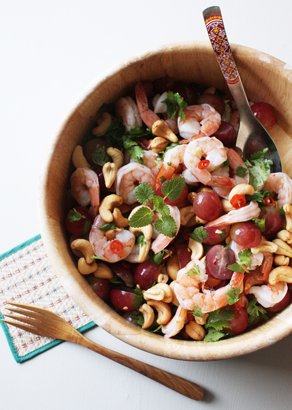 Grape-Shrimp-Cashew-Salad