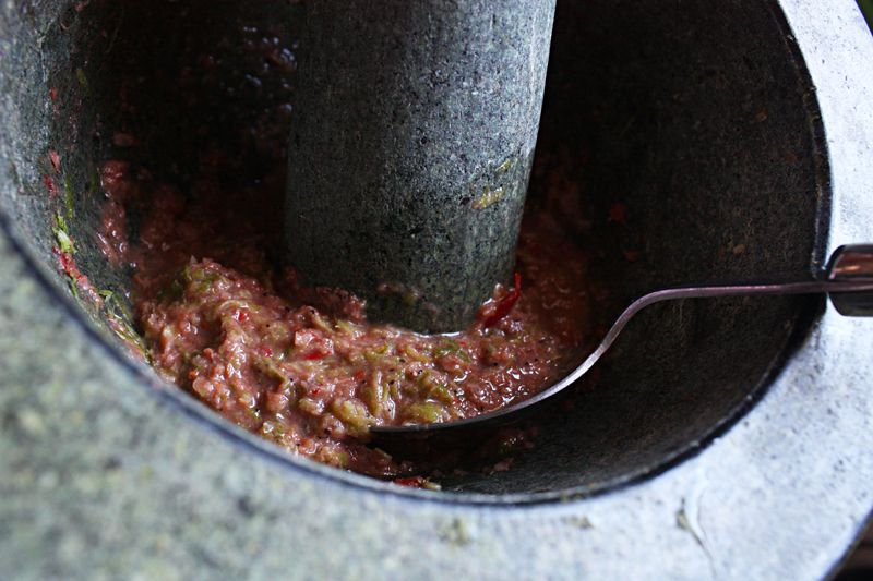 Thai Shrimp Paste Relish with Lime Rind