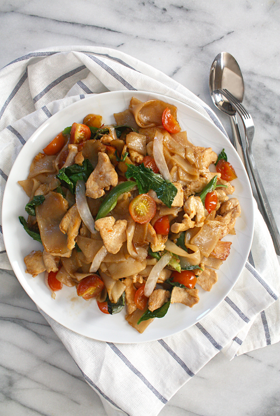 Pad Kee Mao from Simple Thai Food Book by Leela Punyaratabandhu