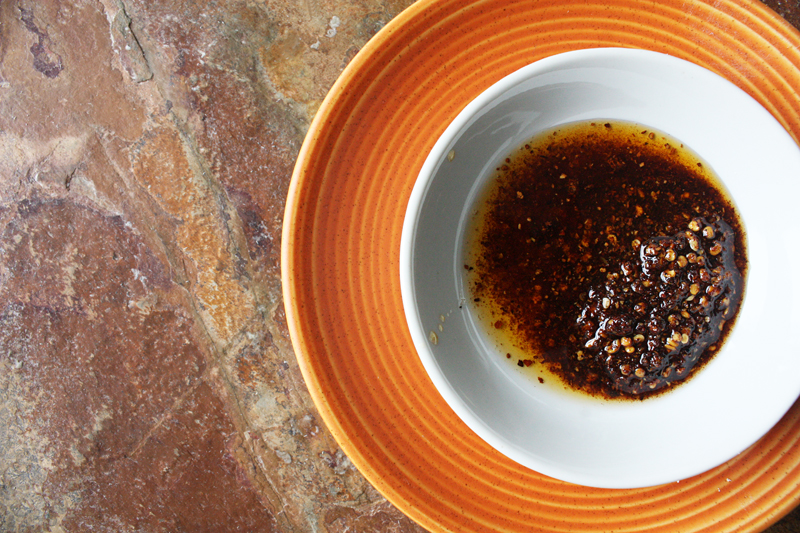 Homemade Chili Oil for Chicken Khao Soi