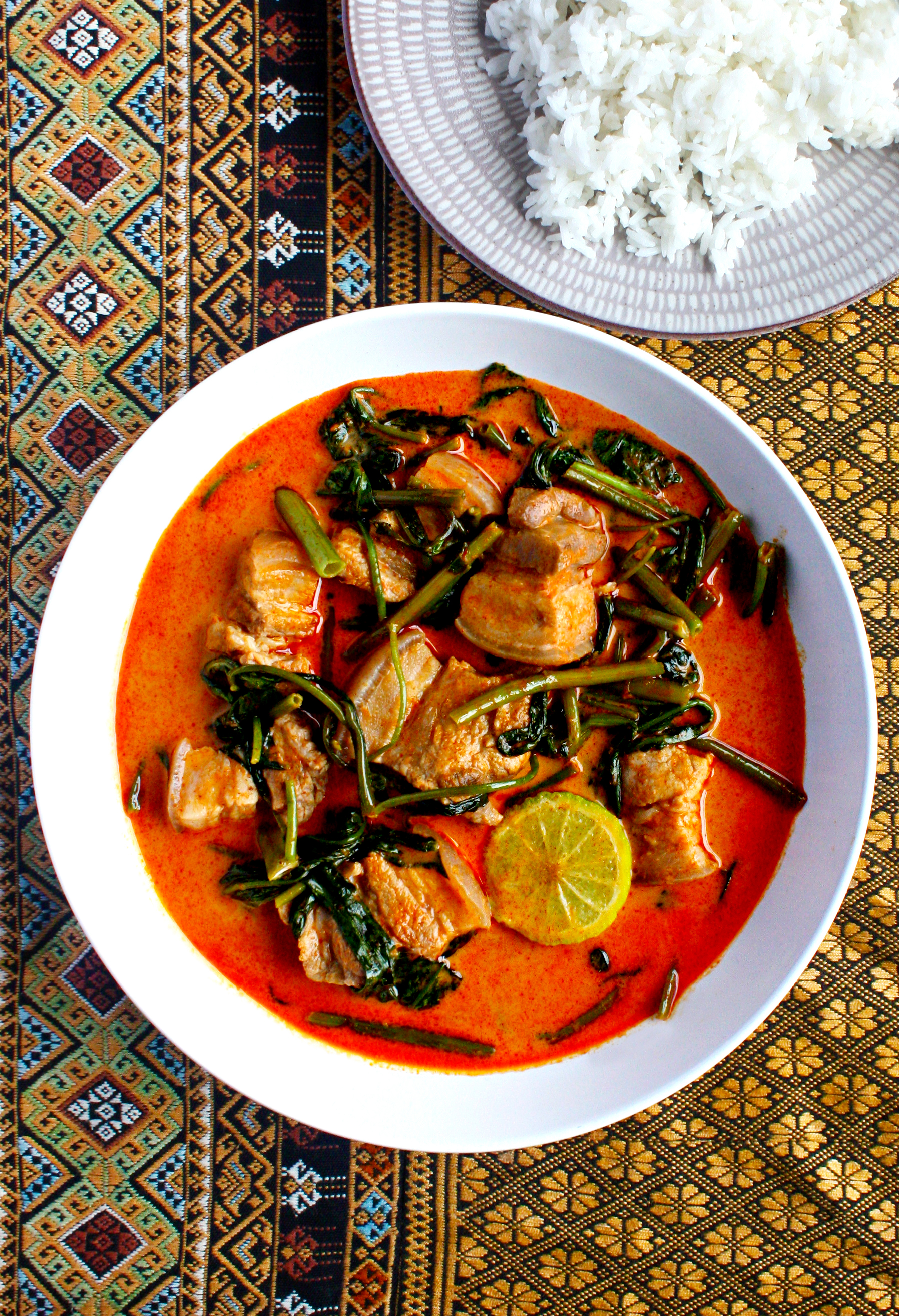 red curry pork