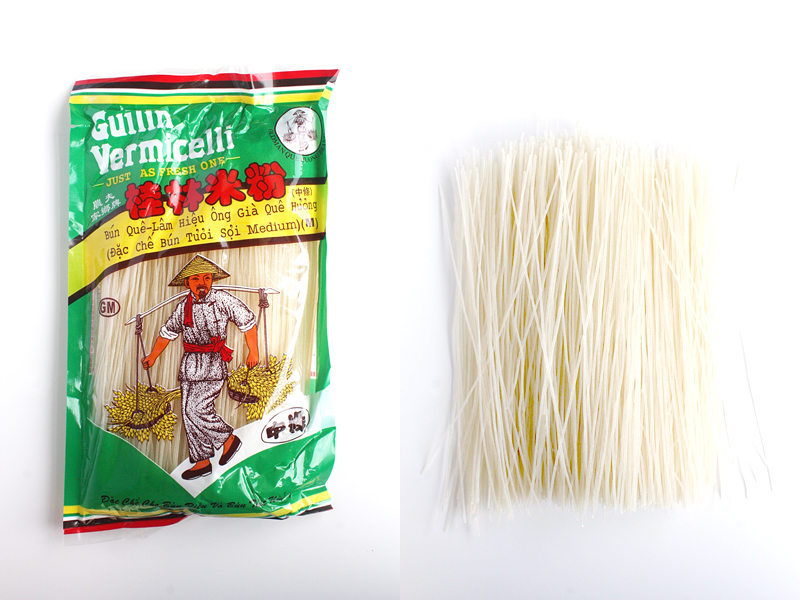 how to prepare rice vermicelli khanom jin from dried noodles